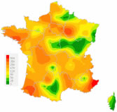 Carte tendance grippe decembre 2017